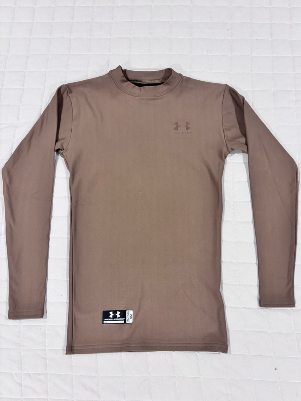 Under Armour Tactical Base Layer Long Sleeve Compression Shirt Brown Men’s Small
